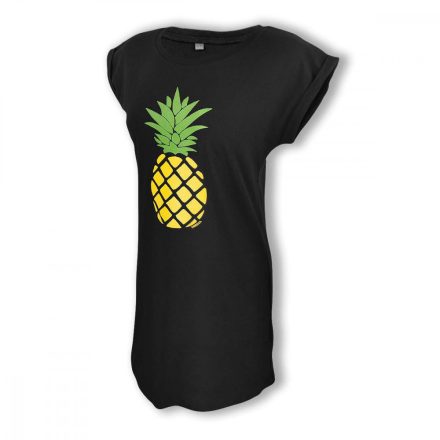 Dressa Pineapple - ananászmintás női pólóruha L/XL