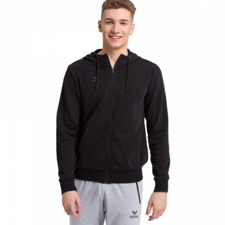 hoody jacket - pamut férfi pulóver - fekete - S