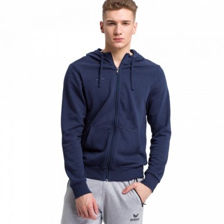 hoody jacket - pamut férfi pulóver - s.kék - S