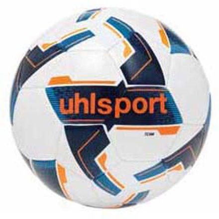 Uhlsport Team futball labda - 5-ös méret - fehér/s.kék/fluo