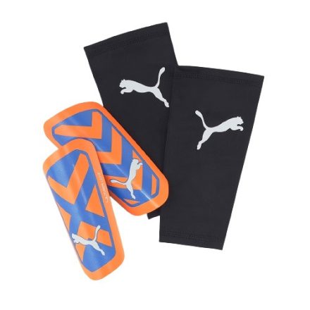 Puma Ultra Light Sleeve sípcsontvédő - narancs/kék - XXS