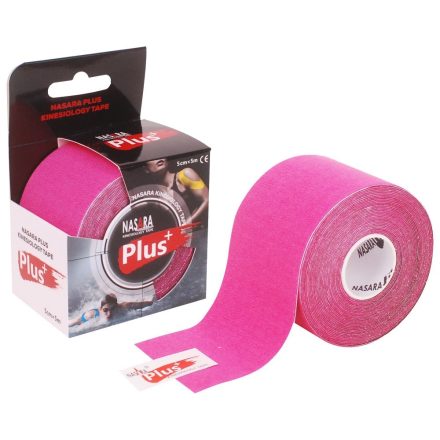 Nasara Plus kineziológiai tapasz - pink - 5 cm X 5 m