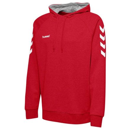 Hummel Go Cotton hoodie- női csuklyás pulóver - piros - XS