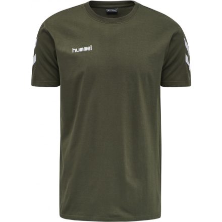 Hummel Go Cotton T-shirt - khaki színű - S