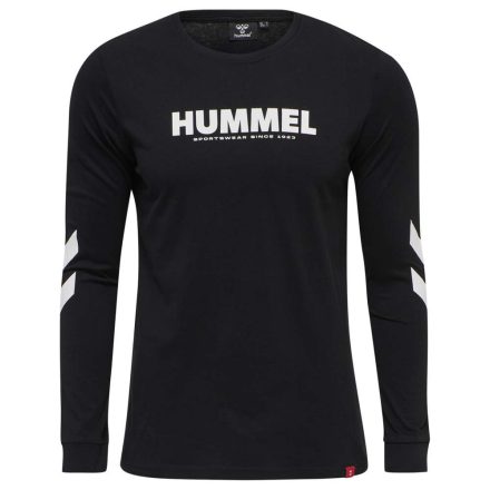 Hummel Legacy pamut hosszú ujjú póló unisex -fekete XS