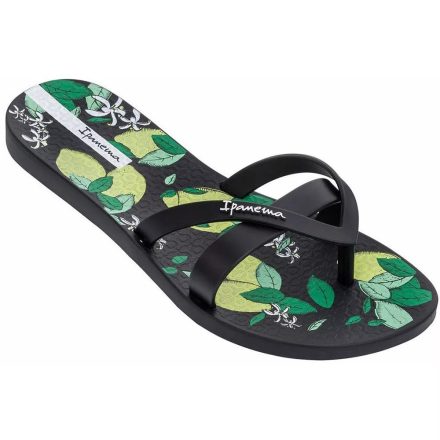 Ipanema Kirei Silk női papucs-fekete,citrom mintával-35/36