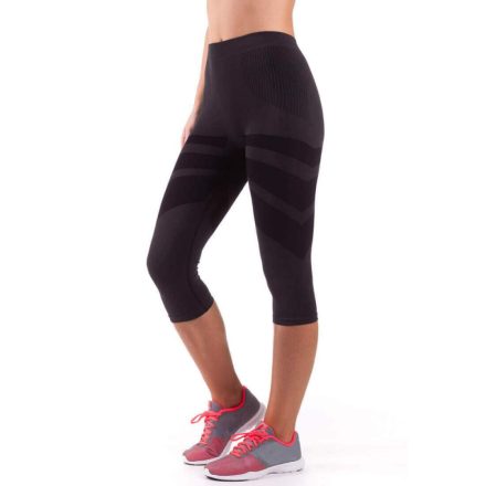 Bellissima actiwear 3/4-es fitnesz leggings - fekete S/M