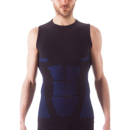 Issimo actiwear férfi edző trikó fekete/kék L/XL