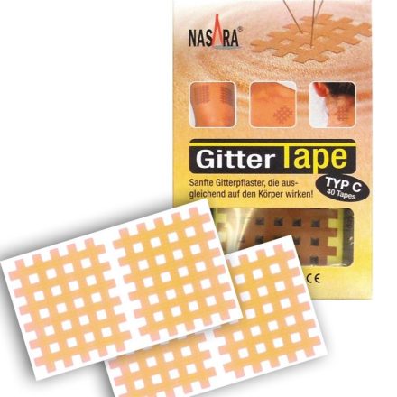 Nasara Gitter tape/cross tape C típusú - nagy - 40 db-os